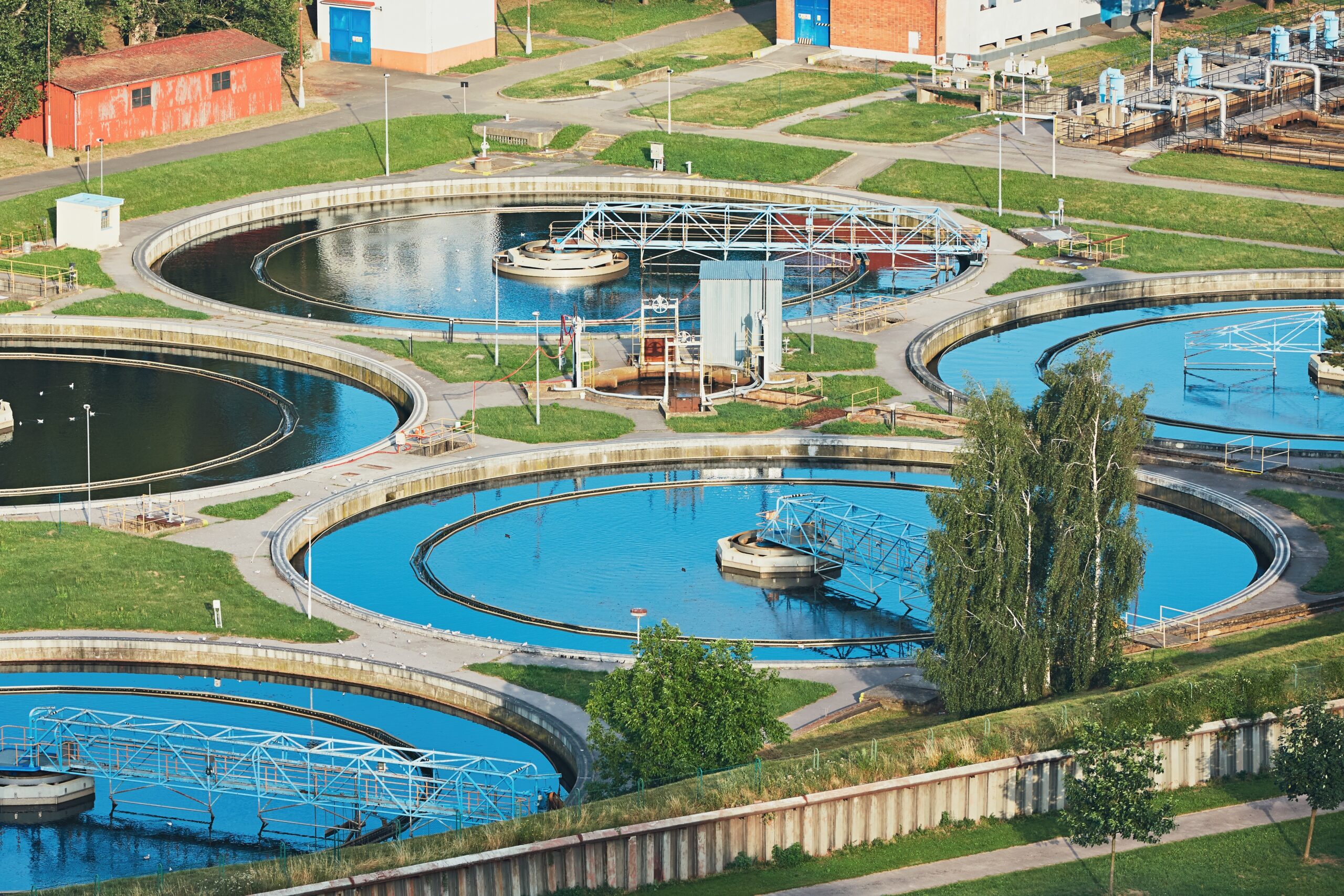 Sewage treatment plant water treatment plant